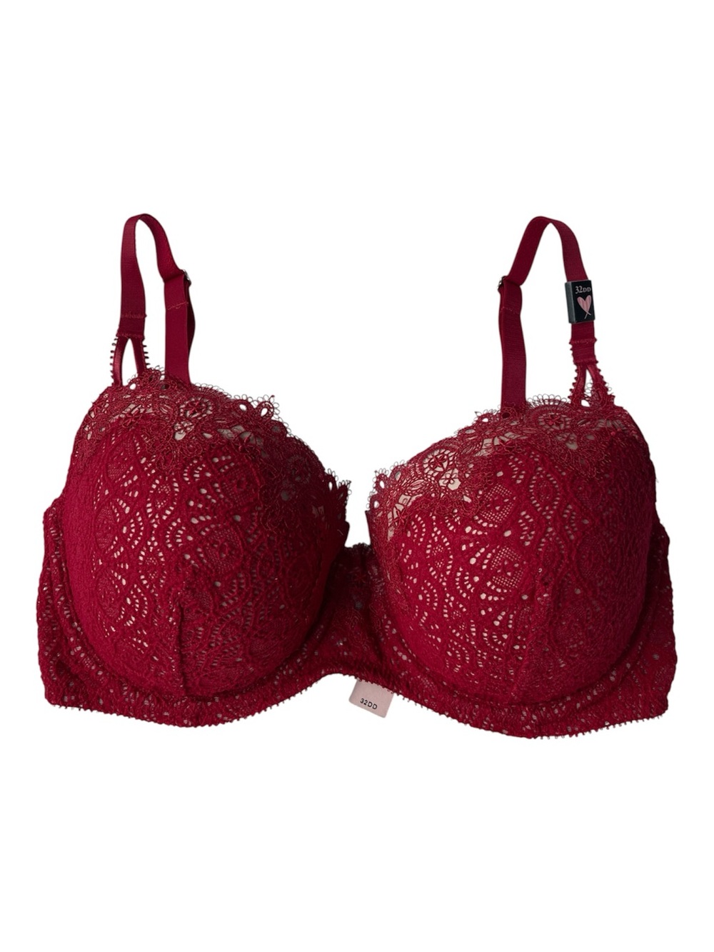 Victoria's Secret Wine Red Lace Underwire Bra